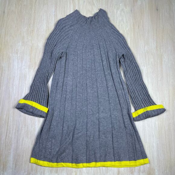 Anthropologie Dresses & Skirts - Anthropologie Arseneau Ribbed Casual High Neck Knee Length Sweater Dress Small